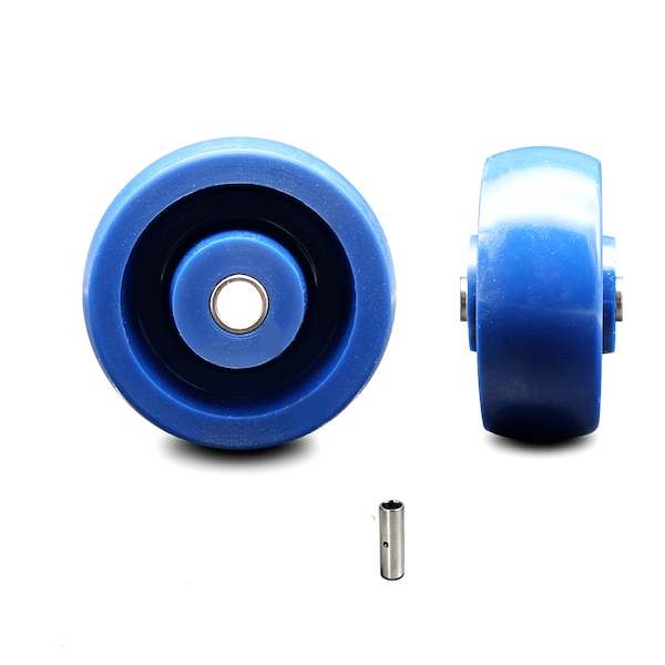 Service Caster SCC - 3" Solid Polyurethane Wheel Only - 3/8" Bore - 300 lbs Capacity SCC-SPUS314-38 - main